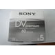 thumbnail image 1 of Mini cinta DV Sony DVM60PR4 Premium de 60 minutos (paquete de 5), 1 of 1