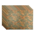 thumbnail image 1 of FASÄDE Ripple Copper Fantasy 18in x 24in Decorative Vinyl Backsplash Panel (5 Pack), 1 of 5