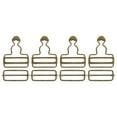 thumbnail image 1 of Unique Bargains Overall Buckles 4 Sets Metal Suspender Replacement Buckles 38mm Bronze Tone, 1 of 6