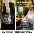thumbnail image 5 of ZUXONGSY Skull Moon Flower Print Bible Cover for Women Quilted Bible Case Stylish Scripture Bag with Tabs & Durable Handle Christian Tote Bag for Book Lover, 5 of 8