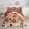 thumbnail image 2 of jejeloiu Marry Xmas Bedding Comforter Set,Christmas Theme Twin Comforter Sets,Snowman Gifts Bedding Set,Lightweight Room Decorative Reversible,2 Pieces, 2 of 8