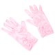 thumbnail image 5 of Guantes y mitones de princesa para niñas, accesorios para disfraces de cosplay, regalos de cumpleaños y Navidad, color rosa, 5 of 14