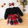 thumbnail image 4 of Vestido Noubeau a cuadros rojos para niña de 0 a 3 meses, 4 of 7