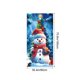 thumbnail image 3 of Linnome 35x71 Inch Santa Claus Door Decoration, Christmas Pattern Door Cover for Indoor Outdoor Use, Holiday Decor, 3 of 6