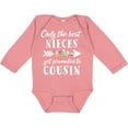 thumbnail image 3 of Inktastic Only the Best Nieces Get Promoted to Cousin Boys or Girls Long Sleeve Baby Bodysuit, 3 of 5