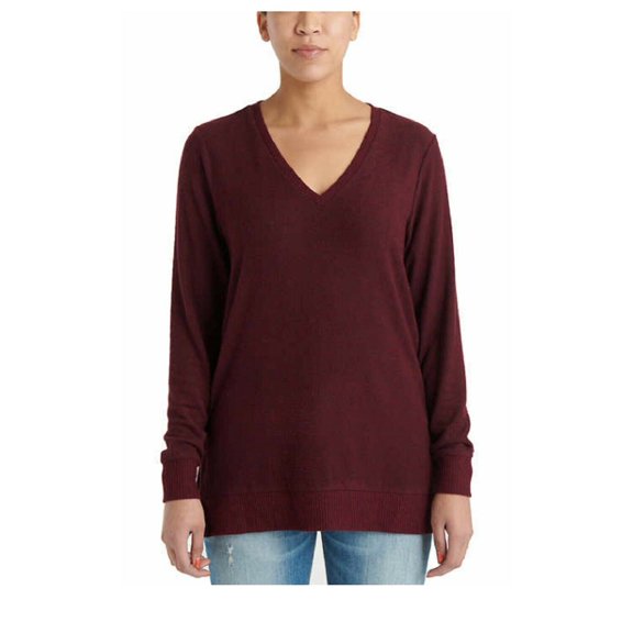 Lucky Brand Ladies' V-Neck Tunic (Wine, X-Small)