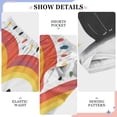 thumbnail image 6 of FORMRS Boys Pajama Pants with Pockets Size 6-8Y Kids Lounge Sleep Bottoms, Black Cat Rainbow, 6 of 8