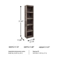thumbnail image 7 of Signature Design by Ashley Derekson TV Pier Media Storage Tower with 4 Shelves, 72" Tall, Multi-Gray, 7 of 7