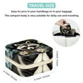 thumbnail image 5 of Raccoon Travel Portable Square Jewelry Box Earring Necklace Bracelet Holder Display Case Organizer Box, Decorative Jewelry Stand Storage Box, 5 of 6