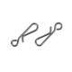 thumbnail image 4 of 50 piezas colgantes Cola Snap B pesca barril giratorio accesorios de conector de pesca 0 #, 4 of 7