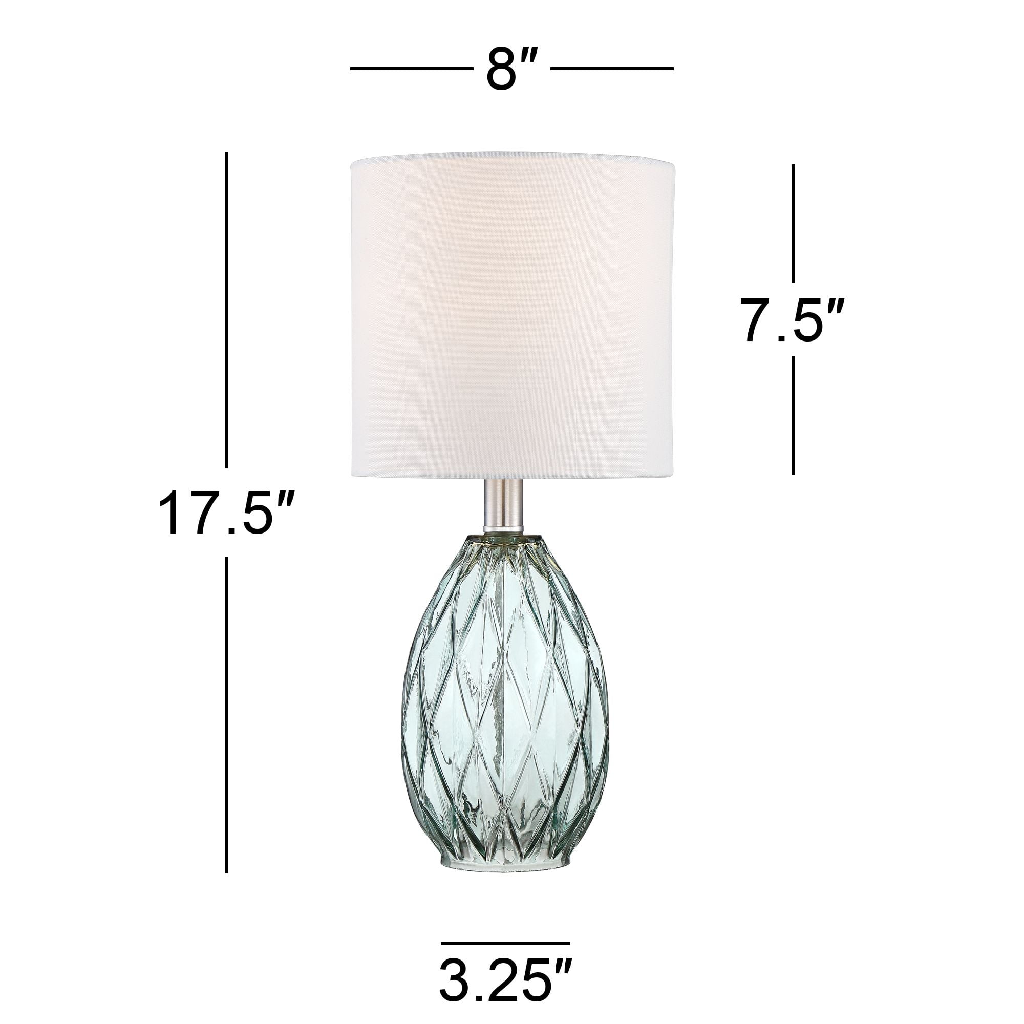 blue green table lamps