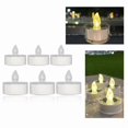thumbnail image 1 of Luces LED, lámpara de escritorio, luz de noche, luz de lectura, luces solares para exteriores, luces de patio, decoración de jardín de villa, velas de imitación impermeables, luces de vela para acampa, 1 of 2