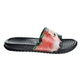 thumbnail image 1 of Nike Womens Benassi JDI Print Sandals Black/Crimson Tint/Green Glow 618919-019, 1 of 6