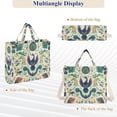 thumbnail image 6 of FORMRS Womens Corduroy Tote Bag Crossbody Shoulder Handbag with Pocket, Green Animals Pattern, 6 of 7