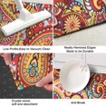 thumbnail image 3 of Red Pioneer Flower and Paisley Pattern Kitchen Rug Mat,Kitchen Runner Rugs Non Skid Washable,Decorative Kitchen Floor Mats for Kitchen,Sink,Laundry,17"X47", 3 of 5