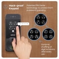 thumbnail image 5 of Lockly Visage Zeno Series Cerradura inteligente, reconocimiento facial y huella digital, cerradura de puerta de entrada sin llave, cerrojo Wi-Fi integrado con llave de inicio de Apple, teclado PIN Gen, 5 of 5