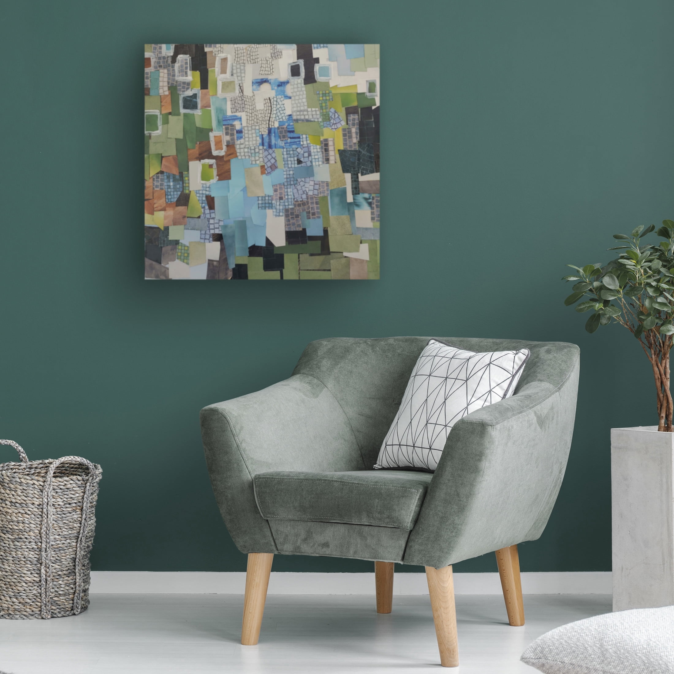 Canvas Wall Art - Coco Good 'Geneva Switzerland II' Wall Art for Living Room, Bedroom, or Office Décor by Trademark Fine Art - 35 x 35 Inches