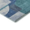 thumbnail image 3 of Addison Rugs Mayfield Premium Machine Washable Transitional Mid Century Teal Rectangle Rug, 10' x 14', 3 of 7