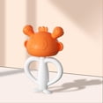thumbnail image 3 of Mordedor de silicona para bebés, juguetes para masticar suaves, juguetes de encías de seguridad, juguetes para la dentición de bebés, naranja jinwen Mordedor calmante para bebés, 3 of 7