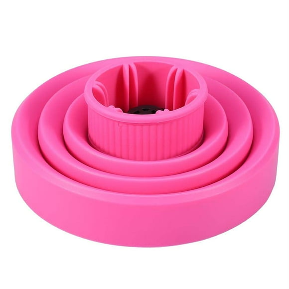 Difusor de soplador de pelo, cubierta plegable para secador de pelo, herramienta de peluquería de estilo universal, accesorio de peluquería de belleza para secadores de pelo, 5 colores (rosa)