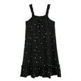 thumbnail image 2 of Sakmal Cotton Moomoo Sleepwear for Women Black Cute Knee Length House Dress Stars Print Sleeveless Sleep Tanks for Women, 2 of 9