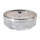 thumbnail image 5 of Bandeja para servir frutos secos, bandeja giratoria, transparente y decorativa. bola de plata, 5 of 8