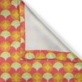 thumbnail image 4 of Ambesonne Colorful Valance Pack of 2, Retro Recurring Circles, 54"X18", Pale Yellow and Orange, 4 of 5