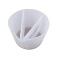 thumbnail image 3 of Tazas de mezcla de colores divididosherramienta de arte de pinturastaza de vertido de 3 canalescolor blanco (2) Ndcxsfigh Nuevos Originales, 3 of 9