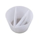 thumbnail image 3 of Tazas de mezcla de colores divididosherramienta de arte de pinturastaza de vertido de 3 canalescolor blanco (2) Ndcxsfigh Nuevos Originales, 3 of 9