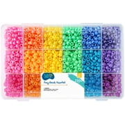 Hello Hobby - Bright & Sparkle Pony Bead Box - 2300 Pieces- Unisex, USHH6704