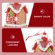 thumbnail image 5 of Adorno navideño GOOHOCHY de casita con elementos navideños. Lindo adorno decorativo de casita en miniatura., 5 of 7