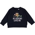 thumbnail image 2 of Inktastic My Grandma Loves Me Girls Baby Sweatshirt, 2 of 4