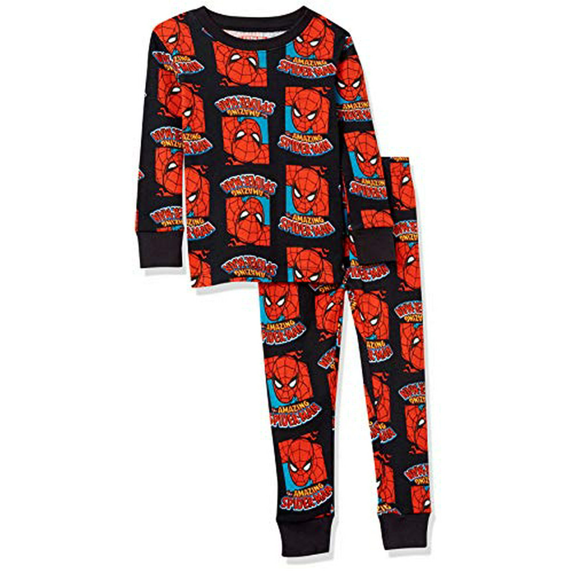 Toddler Boys Kids Baby Snug Fit Cotton Pajama Sleepwear Sets Marvel Spider Man Kids 4T Walmart