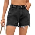 thumbnail image 2 of Shorts for Women Casual High Waisted Stretchy Denim Pants Summer Fasion Casual Hot Jorts with Pockets, 2 of 7