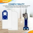 thumbnail image 2 of KEEPOW Vacuum Bags for Riccar Brilliance R30D, R30P, R30PET & Simplicity Synchrony S30D, S30P, S30PET Upright Vacuums Cleaner, Part #RNHC-6, Simplicity #SNH-6, 8 Pack, 2 of 8