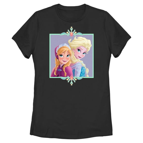 Womens Frozen Sisters Portrait T Shirt