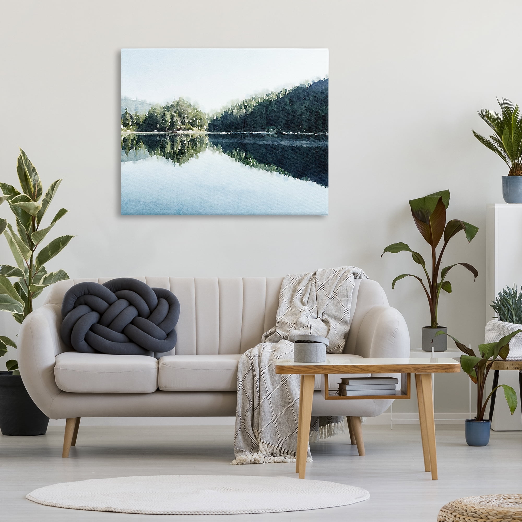 Stupell Industries Blue Lake Reflections Canvas Wall Art, design by Kim Curinga