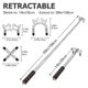 thumbnail image 2 of Retractable Billiard Cue Stick Bridge with 3Pcs Removable Brass Bridge Head Billiard Table Pool Cue Accessories,Silver., 2 of 5