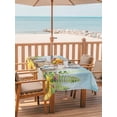 thumbnail image 2 of Outdoor Tablecloths with Umbrella Hole & Zipper, Groundhog Day 54x80 Inch Tablecloth Rectangle, Sunflower Spring Floral Botanical Blue Waterproof Table Cloth, Patio/Pool/Picnic Table Covers, 2 of 8