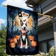 thumbnail image 3 of Happy Halloween Vampire Bull Terrier BOO with Pumpkins Fun and Spooky House Flag 28x40in Double Sided Bully Dog Lovers Gifts Idea Outdoor Decor - 00018, 3 of 5
