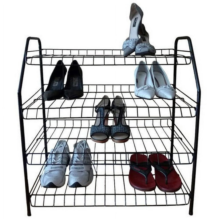 24 Pair Shoe Storage Rack Rebrilliant Finish: White