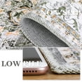 thumbnail image 5 of Garvee Washable Boho Area Rug 4'x6' Floral Rug Non-Slip Low Pile Traditional Accent Rug Vintage Persian Floor Carpet for Bedroom, Gray Green, 5 of 6