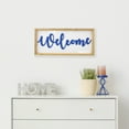 thumbnail image 2 of Northlight Welcome Framed Wall Sign - 20" - White and Blue, 2 of 6