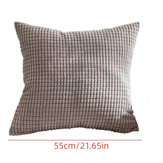 Yhmxh Fundas de almohada decorativas para sofá, cojín estilo grano de maíz, funda de almohada para el hogar, mesita de noche, coche, núcleo - Fundas de almohada