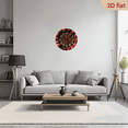 thumbnail image 6 of 2D Flat 1pc 10Inch Wooden Strawberry Chocolate Theme Silent Wooden Wall Clock - Rustic Farmhouse Style, Easy-to-Read Black Numerals, Battery-Operated (AA), Ideal for Kitchen, Bedroom, Office Decor, 6 of 7