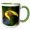 Green/White, variant on 3drose, Costa Rica, Parque Nacional Carara. Chestnut-mandibled Toucan. 2, 11oz Mug