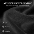 thumbnail image 6 of AFO Modern Barrel Accent Chair Set of 2, Reading Armchair with 3-Leg Base, 7.5" Thick Cushion Club Chair for Living Room Bedroom, Black, 6 of 8