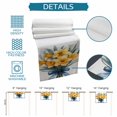 thumbnail image 7 of Table Runner Watercolor Yellow Flowers Green Table Decoration for Kitchen Dinning Blue Bow Table Decoration for Indoor Outdoor Party Wedding Decor 13x72inch, 7 of 7