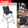 thumbnail image 2 of Pro-Lift Three Step Ladder with Storage, 2 of 8
