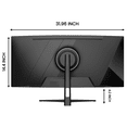 thumbnail image 3 of Suevery 34" 240Hz Curved Gaming Monitor, WQHD 3440x1440P, 1500R, 120% sRGB, Built-in Speakers, FreeSync, HDMI/DP, Black, 3 of 8